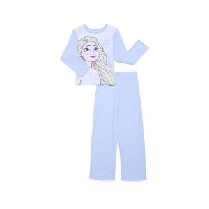 Disney Light Blue Elsa Long Sleeve Two-Piece Pajama Set